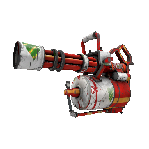 Snow Globalization Minigun (Battle Scarred)