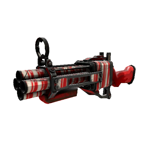 Strange Peppermint Swirl Iron Bomber (Battle Scarred)