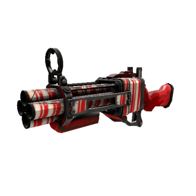 Unusual Killstreak Peppermint Swirl Iron Bomber (Well-Worn)