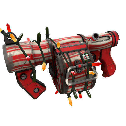 Festivized Killstreak Peppermint Swirl Stickybomb Launcher (Battle Scarred)
