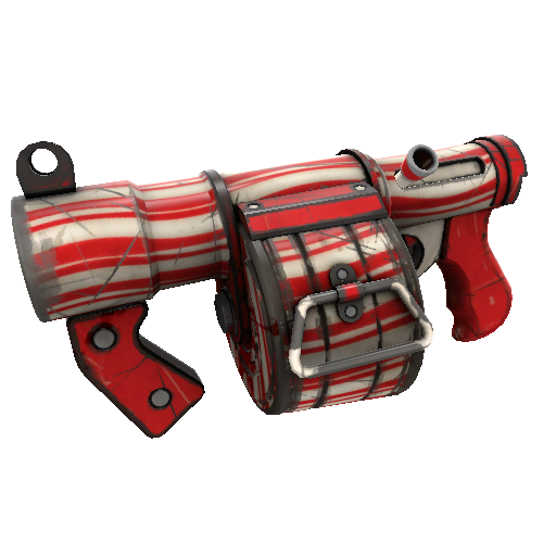 Peppermint Swirl Stickybomb Launcher (Well-Worn)