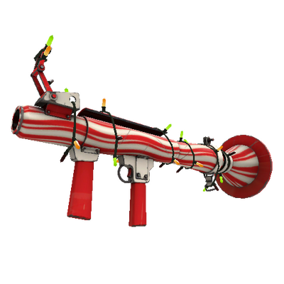 Unusual Festivized Professional Killstreak Peppermint Swirl Rocket Launcher (Minimal Wear)