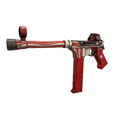 Unusual Killstreak Peppermint Swirl SMG (Well-Worn)