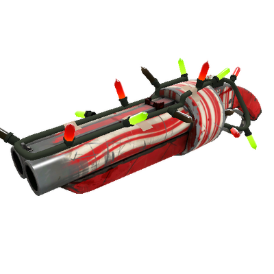 Unusual Festivized Specialized Killstreak Peppermint Swirl Scattergun (Battle Scarred)