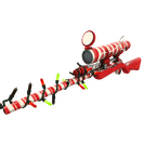 Unusual Festivized Professional Killstreak Peppermint Swirl Sniper Rifle (Factory New)