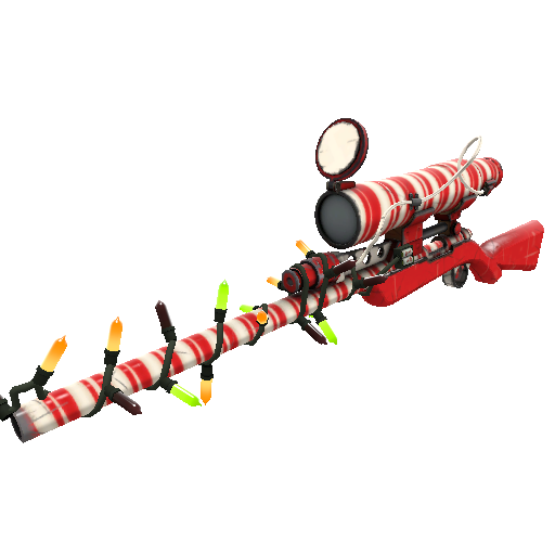 Festivized Peppermint Swirl Sniper Rifle (Field-Tested)