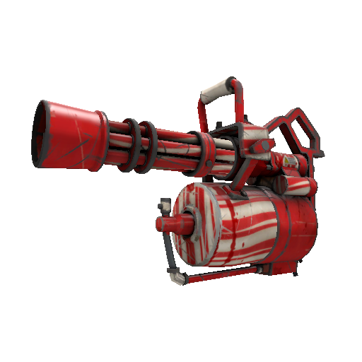 Peppermint Swirl Minigun (Battle Scarred)