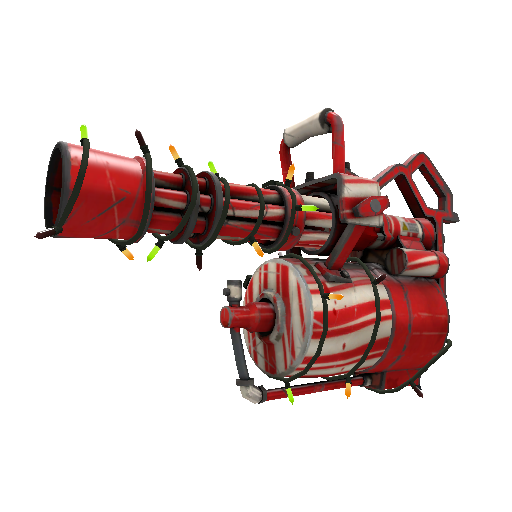 Strange Festivized Specialized Killstreak Peppermint Swirl Minigun (Well-Worn)