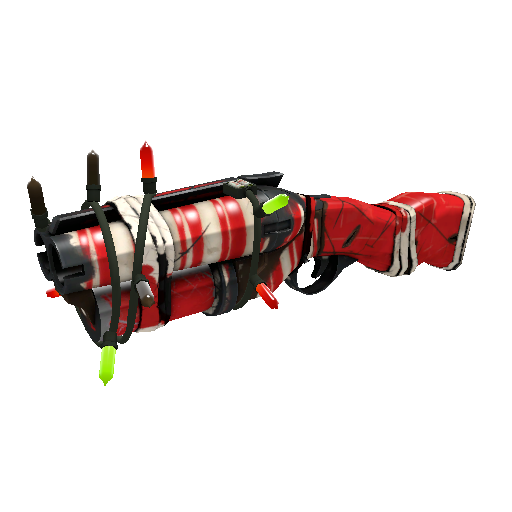 Strange Festivized Specialized Killstreak Peppermint Swirl Soda Popper (Well-Worn)
