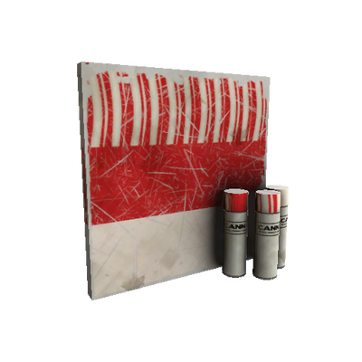 Strange Peppermint Swirl War Paint (Well-Worn)