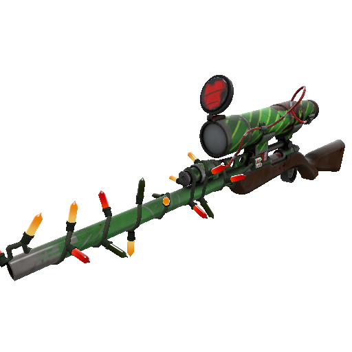 Strange Festivized Killstreak Elfin Enamel Sniper Rifle (Battle Scarred)