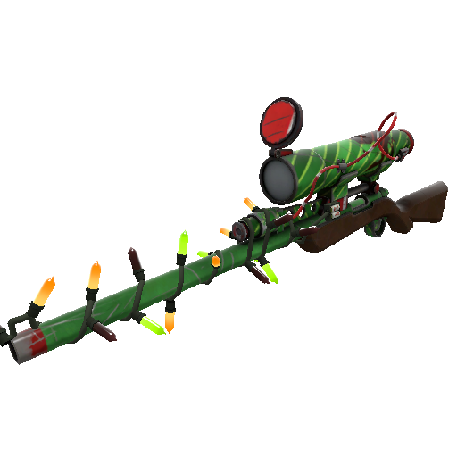 Strange Festivized Specialized Killstreak Elfin Enamel Sniper Rifle (Well-Worn)