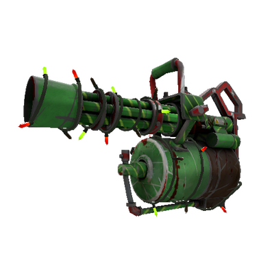Strange Festivized Elfin Enamel Minigun (Battle Scarred)
