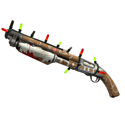 Strange Unusual Festivized Professional Killstreak Gingerbread Winner Shotgun (Well-Worn)
