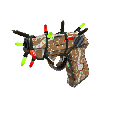 Unusual Festivized Professional Killstreak Gingerbread Winner Pistol (Minimal Wear)