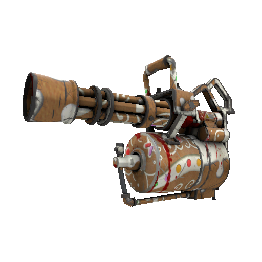 Gingerbread Winner Minigun (Battle Scarred)