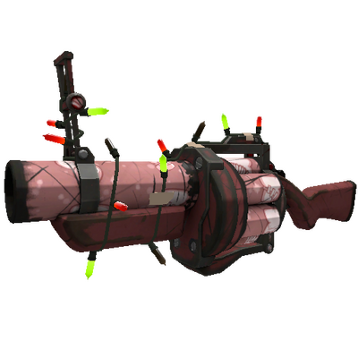 Unusual Festivized Specialized Killstreak Seriously Snowed Grenade Launcher (Well-Worn)
