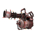 Unusual Festivized Seriously Snowed Minigun (Battle Scarred)