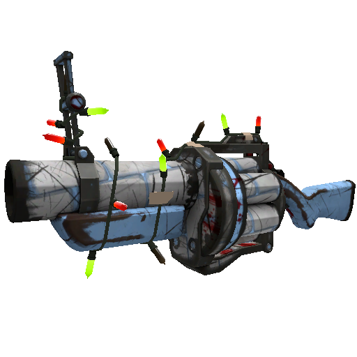 Strange Festivized Specialized Killstreak Igloo Grenade Launcher (Battle Scarred)