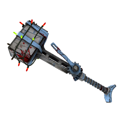 Strange Festivized Professional Killstreak Igloo Powerjack (Battle Scarred)