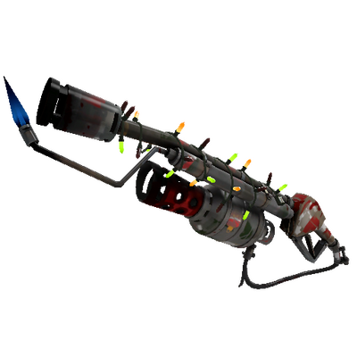 Strange Festivized Specialized Killstreak Smissmas Village Flame Thrower (Battle Scarred)