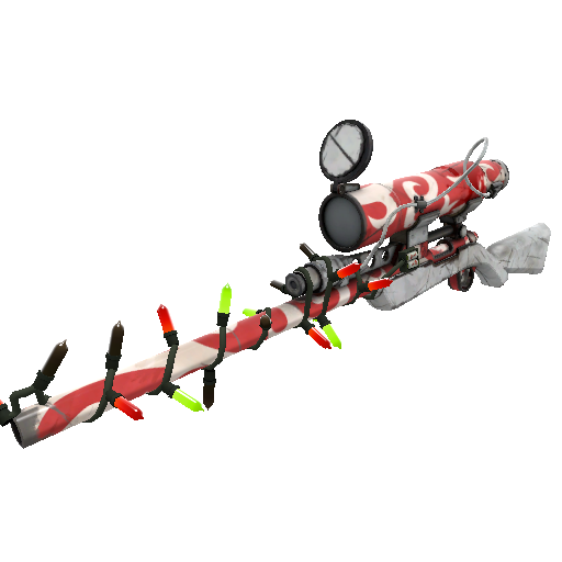 Strange Festivized Killstreak Frost Ornamented Sniper Rifle (Well-Worn)