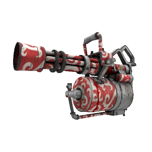 Strange Professional Killstreak Frost Ornamented Minigun (Battle Scarred)