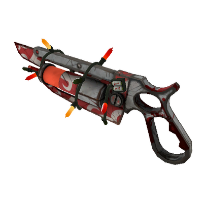 Strange Festivized Killstreak Frost Ornamented Übersaw (Battle Scarred)
