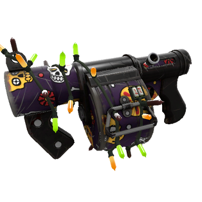 Strange Festivized Calavera Canvas Stickybomb Launcher (Field-Tested)