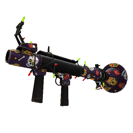 Strange Festivized Specialized Killstreak Calavera Canvas Rocket Launcher (Minimal Wear)
