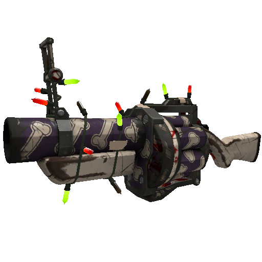 Festivized Totally Boned Grenade Launcher (Battle Scarred)