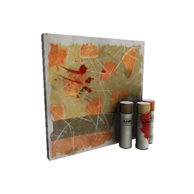 Strange Pumpkin Pied War Paint (Battle Scarred)