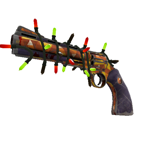 Strange Festivized Killstreak Candy Coated Revolver (Battle Scarred)