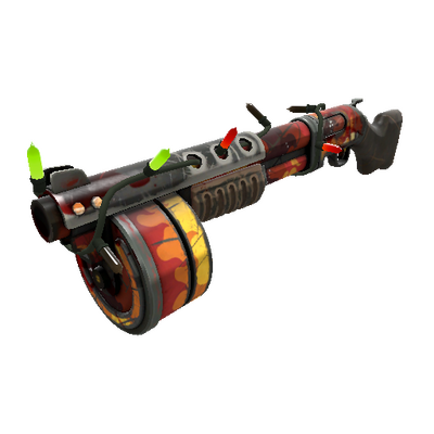 Unusual Festivized Professional Killstreak Organ-ically Hellraised Panic Attack (Battle Scarred)