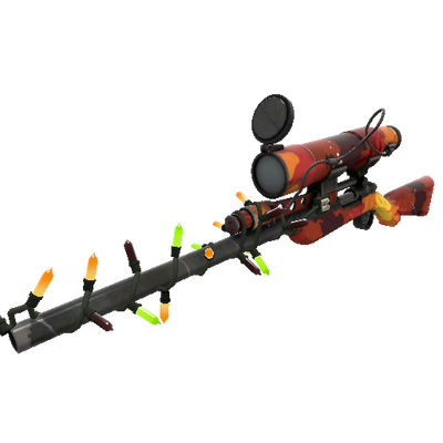 Strange Festivized Organ-ically Hellraised Sniper Rifle (Well-Worn)