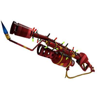Unusual Festivized Professional Killstreak Gift Wrapped Flame Thrower (Factory New)