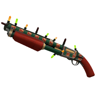Unusual Festivized Specialized Killstreak Sleighin' Style Shotgun (Minimal Wear)