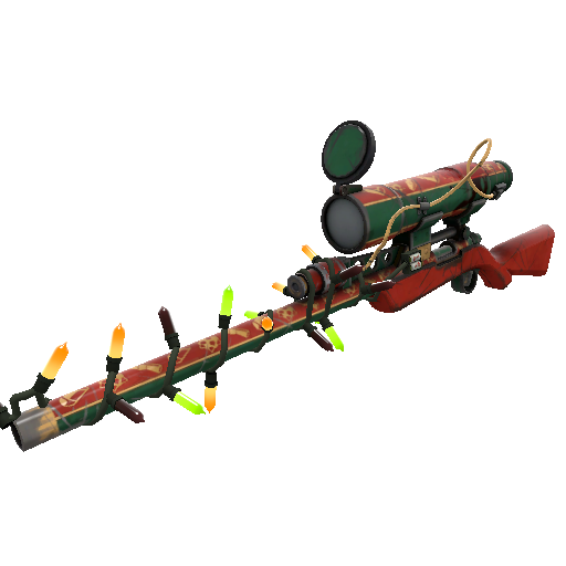 Strange Festivized Sleighin' Style Sniper Rifle (Well-Worn)