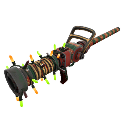 Strange Festivized Professional Killstreak Sleighin' Style Medi Gun (Battle Scarred)