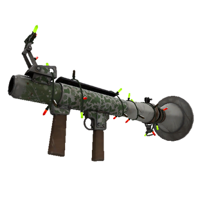 Strange Festivized Specialized Killstreak Smissmas Camo Rocket Launcher (Well-Worn)