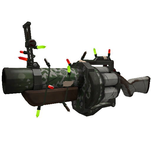 Strange Festivized Specialized Killstreak Smissmas Camo Grenade Launcher (Well-Worn)