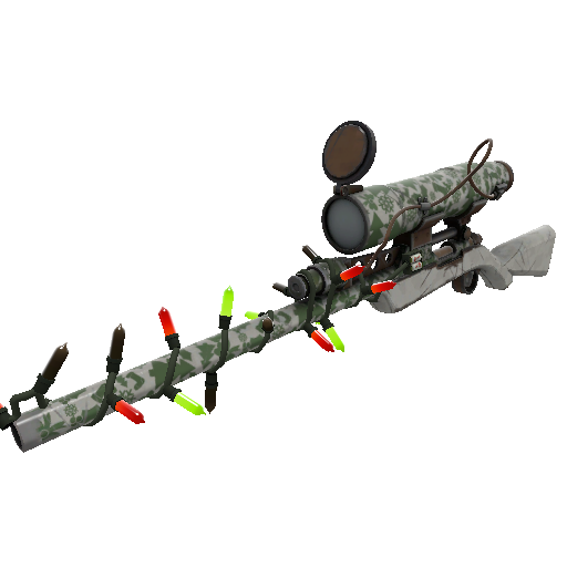 Strange Festivized Smissmas Camo Sniper Rifle (Field-Tested)