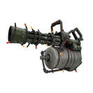 Strange Festivized Smissmas Camo Minigun (Well-Worn)