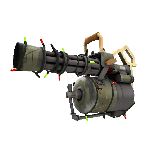 Strange Festivized Professional Killstreak Antique Annihilator Minigun (Well-Worn)