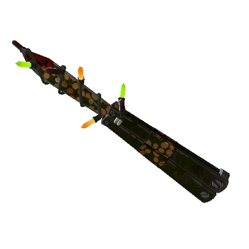 Strange Festivized Gourdy Green Knife (Well-Worn)