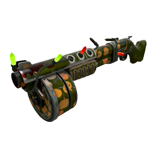 Strange Festivized Specialized Killstreak Gourdy Green Panic Attack (Well-Worn)