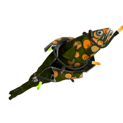 Strange Festivized Professional Killstreak Gourdy Green Holy Mackerel (Minimal Wear)