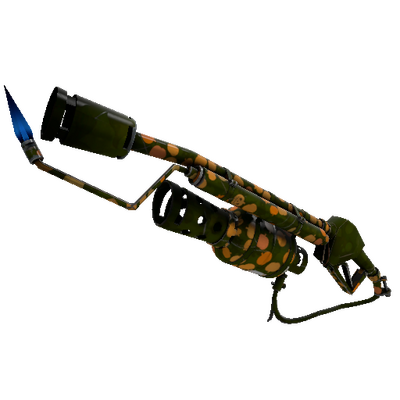 Strange Specialized Killstreak Gourdy Green Flame Thrower (Minimal Wear)