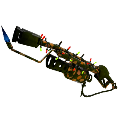 Strange Festivized Specialized Killstreak Gourdy Green Flame Thrower (Factory New)