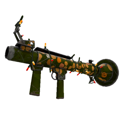 Strange Festivized Killstreak Gourdy Green Rocket Launcher (Well-Worn)